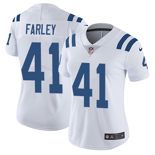 Indianapolis Colts #41 Limited Matthias Farley White Nike NFL Road Women Vapor Untouchable jerseys->indianapolis colts->NFL Jersey